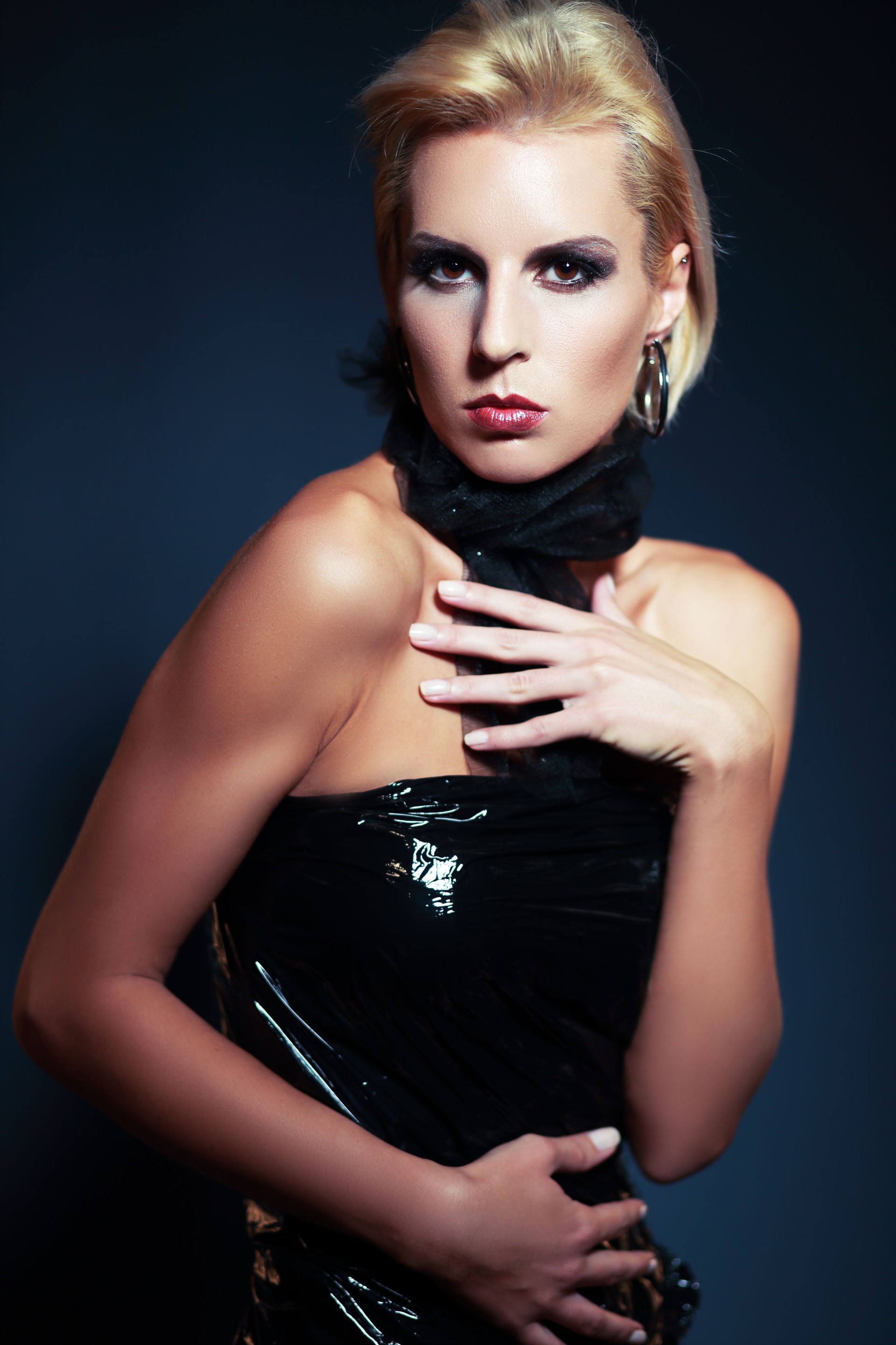 blond girl with short hair