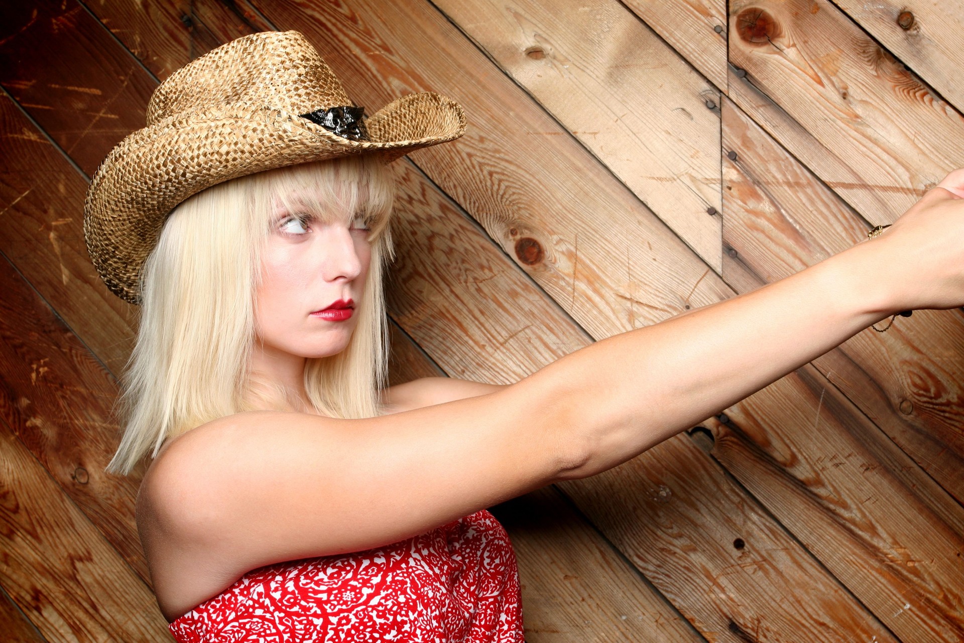 Attractive Blond Cowgirl